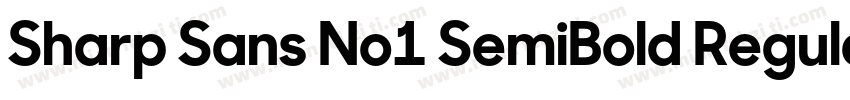 Sharp Sans No1 SemiBold Regular字体转换